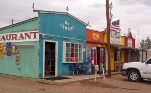 Street view of Columbus, New Mexico
