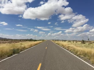 The road from Columbus to El Paso