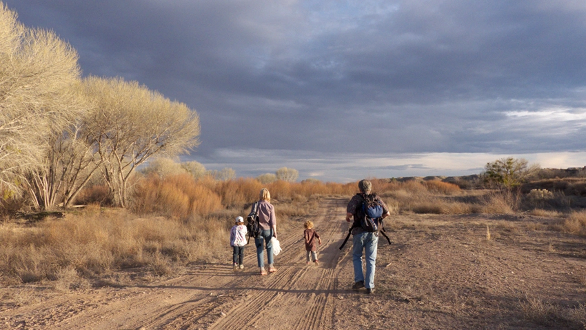Family birding in Duncan, Arizona